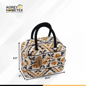 Lunch Bag ZikZak Design with Chain Cover